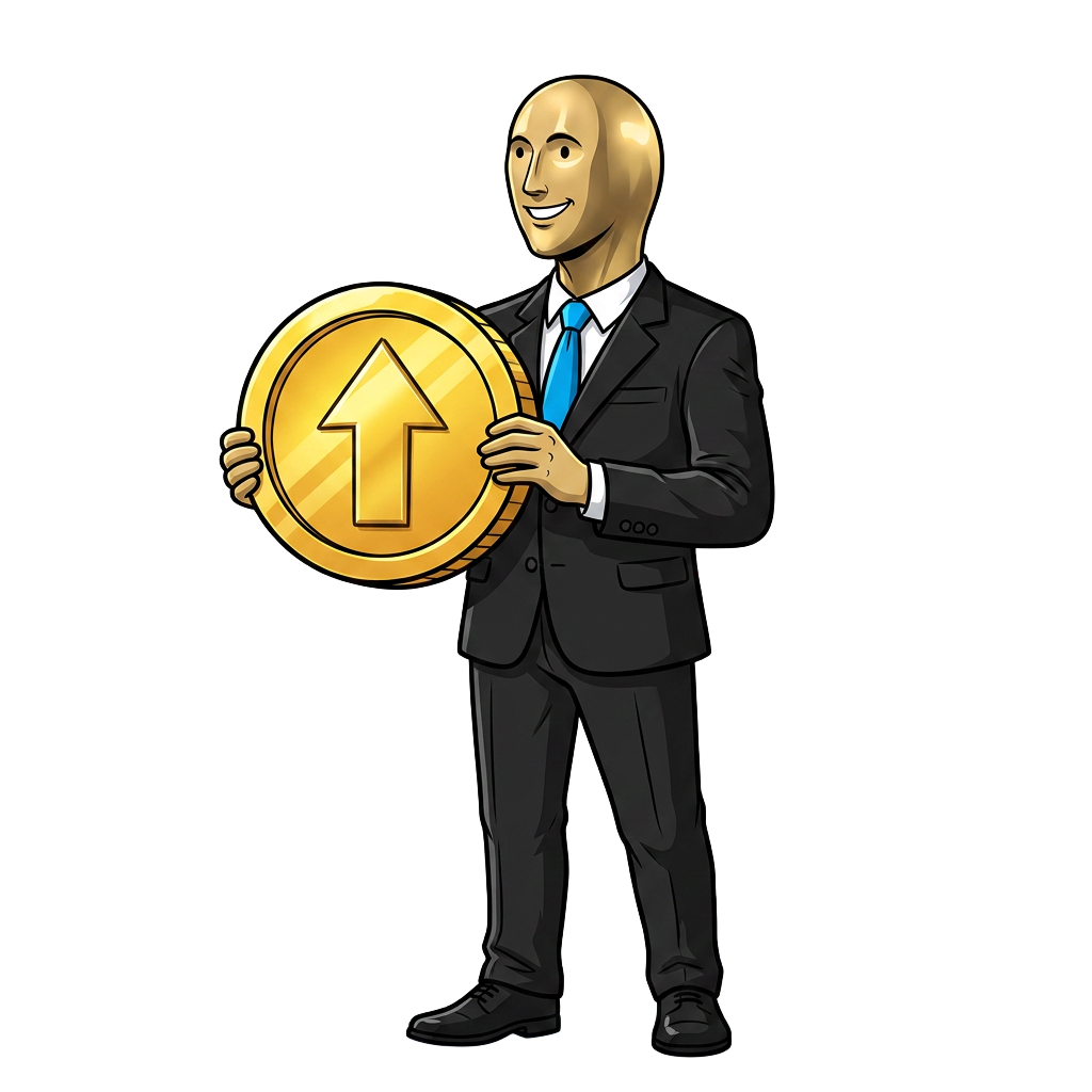 STONK mascot: One Shiny Coin
